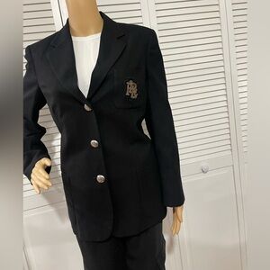 Ralph Lauren Black Blazer with Silver Buttons